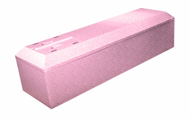 ピンク布棺